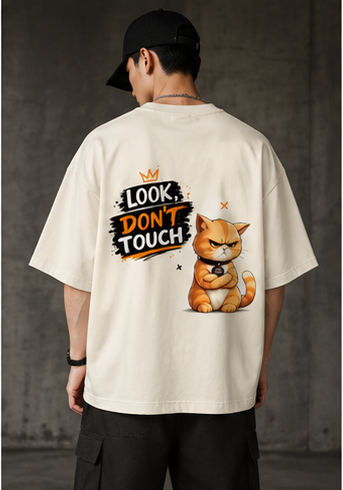 Terry Oversized Tee my cat have Aura
